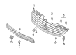 Diagram for Mitsubishi Grille - 7450A663