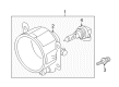 Diagram for Mitsubishi Fog Light Lens - 8321A467