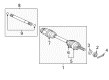 Diagram for Mitsubishi Lancer Axle Shaft - 3815A442