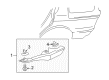 Diagram for Mitsubishi Endeavor Mud Flaps - 5370A271XB