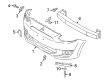 Diagram for Mitsubishi Mirage Bumper - 6400D340