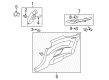 Diagram for Mitsubishi Eclipse Pillar Panels - MN162043HA