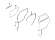Diagram for Mitsubishi Outlander Door Seal - MN190392