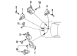 Diagram for Mitsubishi Mirage Engine Mount - MB691236