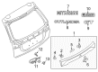 Diagram for Mitsubishi Outlander Emblem - 7415A096