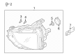 Diagram for Mitsubishi Eclipse Cross Daytime Running Lights - 8301D885