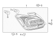 Diagram for Mitsubishi Mirage Tail Light - 8330B023