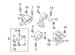 Diagram for Mitsubishi Outlander Sport Engine Mount Bracket - MN184372