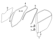 Diagram for Mitsubishi Door Seal - MR556068