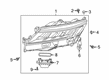 Diagram for Mitsubishi Outlander Sport Headlight - 8301D572