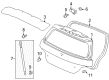 Diagram for Mitsubishi Liftgate Hinge - MR304435