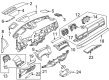 Diagram for Mitsubishi Dash Panel Vent Portion Covers - 68750W131P