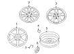 Diagram for Mitsubishi Alloy Wheels - 4250A213