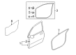 Diagram for Mitsubishi Outlander Door Seal - 5725A029