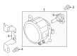 Diagram for Mitsubishi Mirage Fog Light - 8321A545