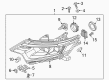 Diagram for Mitsubishi Headlight Screws - 8301D014