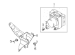 Diagram for Mitsubishi Outlander ABS Pump And Motor Assembly - 4670A898