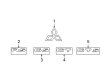 Diagram for Mitsubishi Eclipse Emblem - MR388414