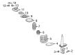 Diagram for Mitsubishi Strut Bearing - MR961072