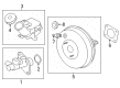 Diagram for Mitsubishi Brake Booster - 4630A245
