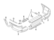 Diagram for Mitsubishi Bumper - MR533016