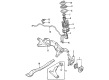 Diagram for Mitsubishi Strut Mounts - MR297465