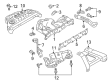 Diagram for Mitsubishi Exhaust Manifold - 1555A400