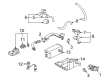 Diagram for Mitsubishi EGR Valve - MR578955