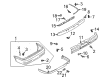 Diagram for Mitsubishi Lancer Bumper - MN186348