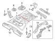 Diagram for Mitsubishi Rear Crossmember - 5253H135
