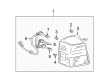 Diagram for Mitsubishi Endeavor Tail Light Lens - MR987882