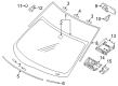 Diagram for Mitsubishi Windshield - 6102B672