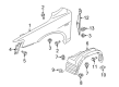 Diagram for Mitsubishi Wheelhouse - 5370A386