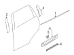 Diagram for Mitsubishi Outlander PHEV Door Moldings - 82871W020P