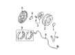 Diagram for Mitsubishi Brake Dust Shields - MR493025