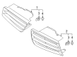 Diagram for Mitsubishi Outlander Grille - 7450A270WA