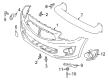 Diagram for Mitsubishi Mirage G4 Bumper - 6400H293