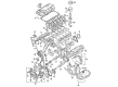 Diagram for Mitsubishi Timing Belt - MD182294