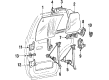 Diagram for Mitsubishi Front Door Striker - MB574967