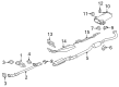Diagram for Mitsubishi Muffler Strap - MR968751
