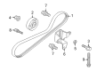Diagram for Mitsubishi Belt Tensioner - MD374878