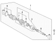Diagram for Mitsubishi Outlander CV Boot - MN156834