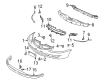 Diagram for Mitsubishi Lancer Bumper - MN161538