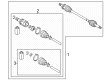 Diagram for Mitsubishi Outlander CV Boot - 3717A061