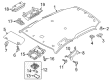 Diagram for Mitsubishi Mirage G4 Sun Visor - 7620AW001P