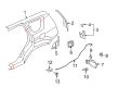 Diagram for Mitsubishi Fuel Door Release Cable - 5943A002