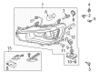 Diagram for Mitsubishi Outlander Daytime Running Lights - 8301C421