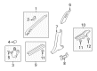 Diagram for Mitsubishi Outlander Pillar Panels - 7210A040YA