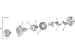 Diagram for Mitsubishi Alternator Bracket - MD027751