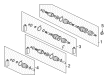 Diagram for Mitsubishi Lancer CV Boot - 3817A137